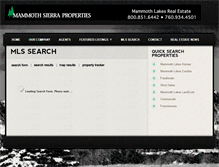 Tablet Screenshot of mammothlakesmls.com